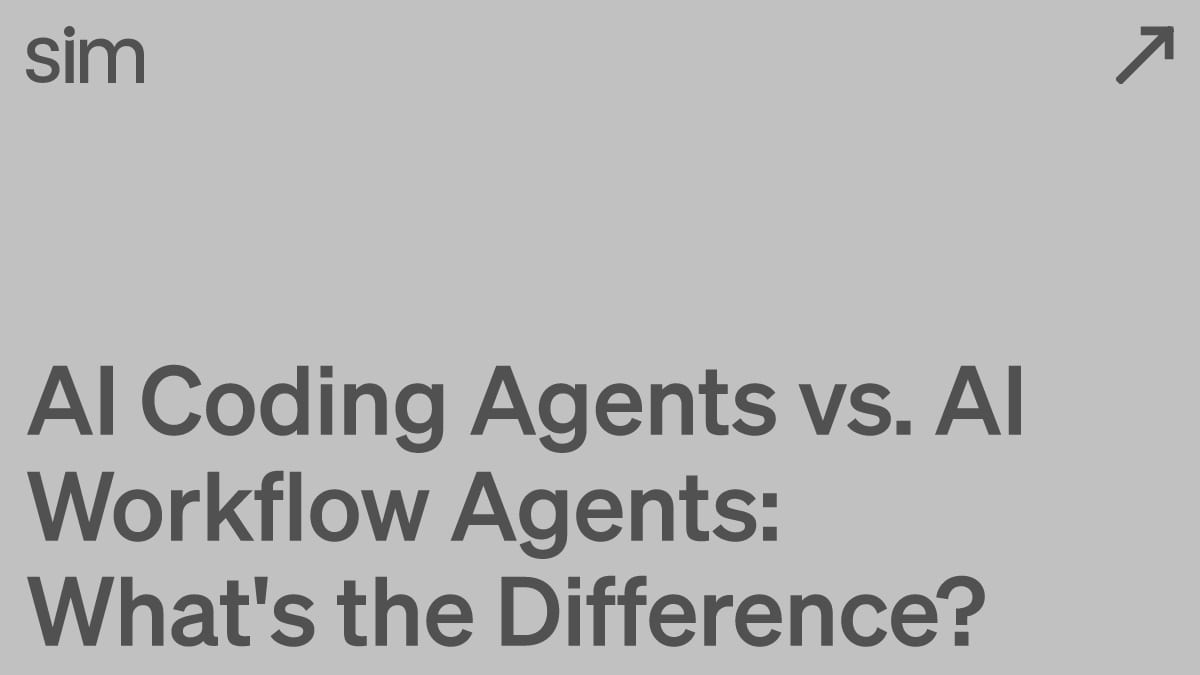 AI Coding Agents vs. AI Workflow Agents: What's the Difference?